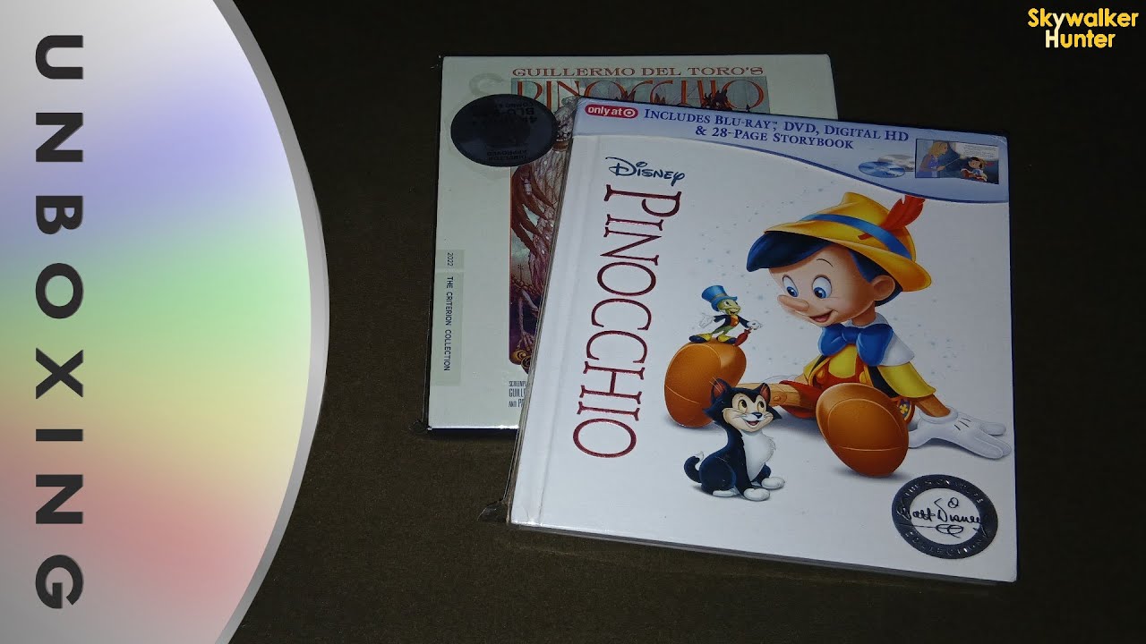Disney Pinocchio vs Criterion Pinocchio Bluray and 4K Unboxing