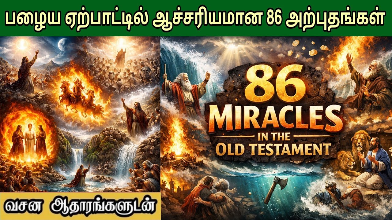 பைபிளில் பழைய ஏற்பாடு 86 அற்புதங்கள் | 86 miracles in old testament | Miracles in bible