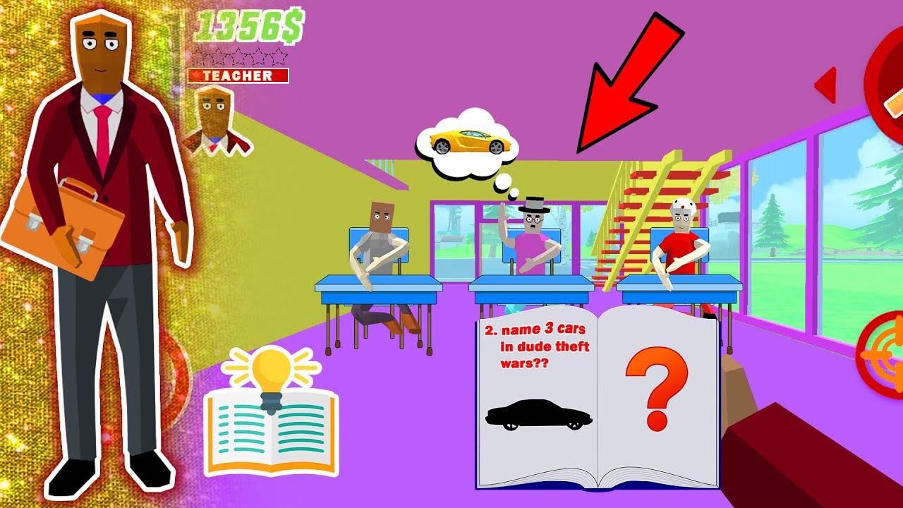 jack becomes a teacher 👩&zwj;🏫&zwj;👩&zwj;🏫&zwj; part 2 in dude theft wars