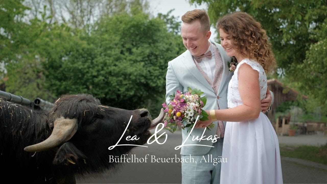 Hochzeitsvideo Allgäu | Natürlich und nachhaltig heiraten auf dem Büffelhof Beuerbach
