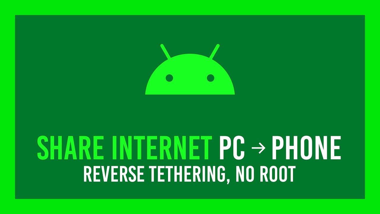 Раздача интернета с ПК на Android через USB | Обратный модем | Gnirehtet