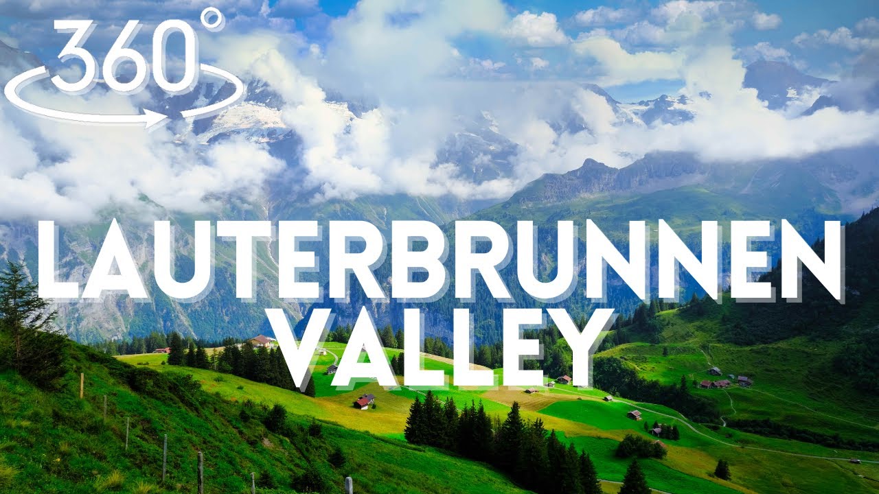 Lauterbrunnen Valley 360° 8K | Waterfalls & Swiss Villages in VR