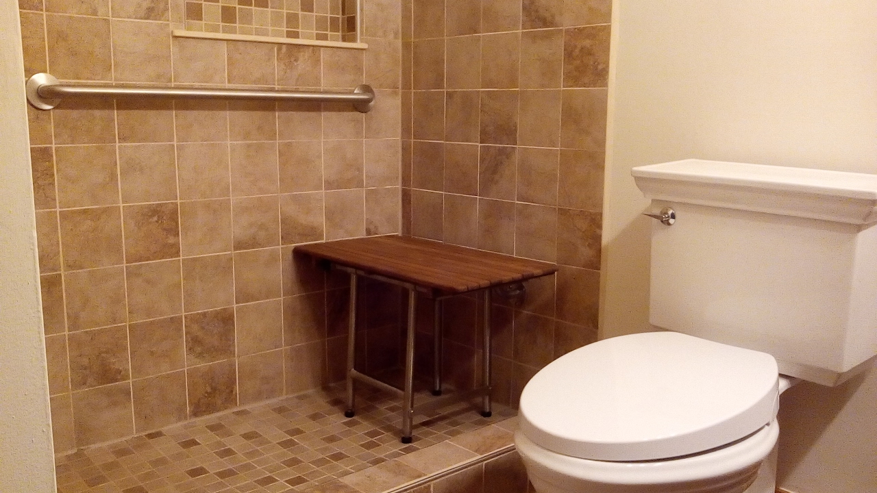 Custom Shower for ADA Accessible Home