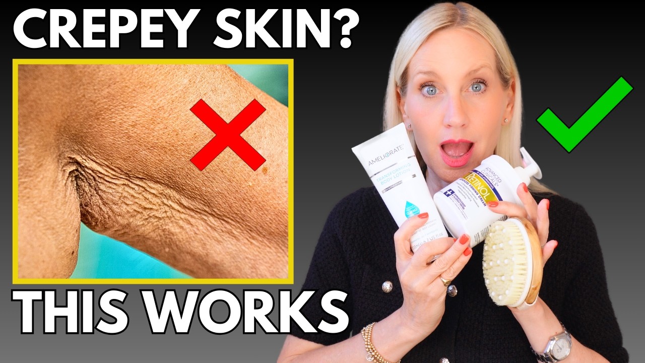 *INSTANTLY* Fix Crepey Skin in 3 EASY STEPS (women over 50)