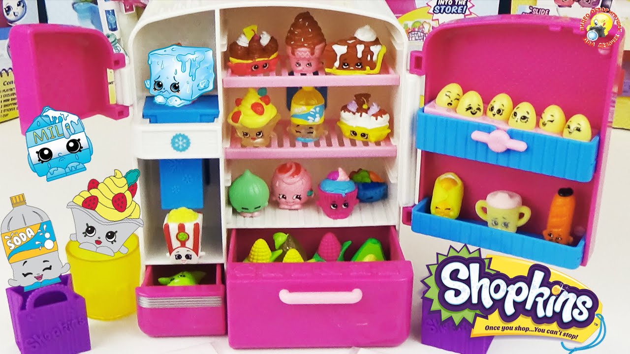 Шопкинс игровой набор Холодильник Эксклюзивные фигурки / Shopkins So Cool Fridge Refrigerator Toy