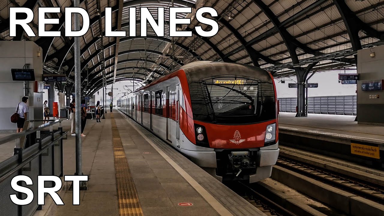 🇹🇭 SRT Red Lines - Bangkok New Commuter Rail System (2022) (4K)