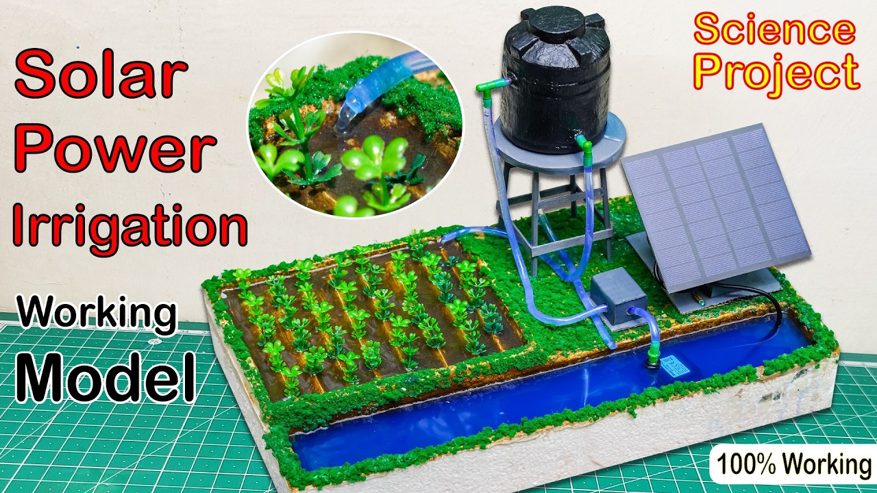 Drip irrigation working model for school project
