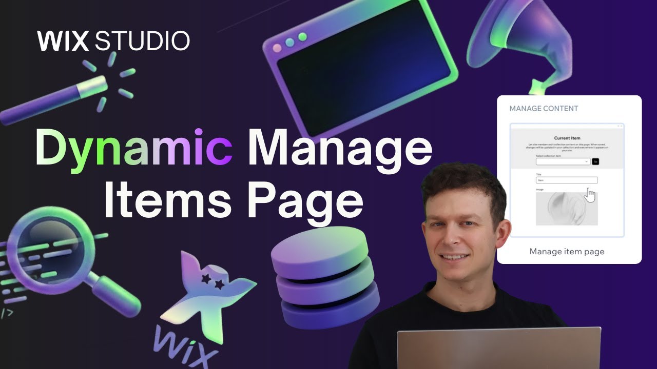 How to Add a Dynamic Manage-Item Page in Wix Studio | No Code Tutorial