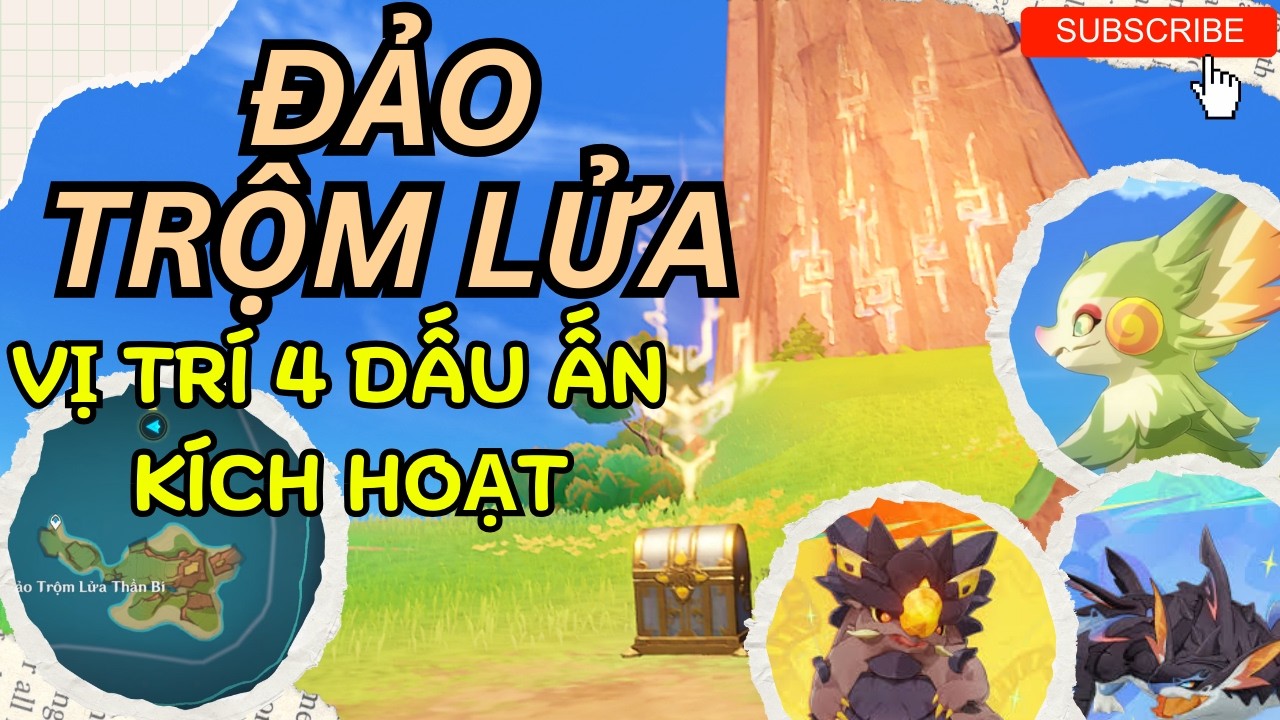 4 Dấu Ấn Bí Ẩn tại Đảo Thổi Lửa: Mẹo Nhận Rương Cực Đơn Giản | Genshin Impact