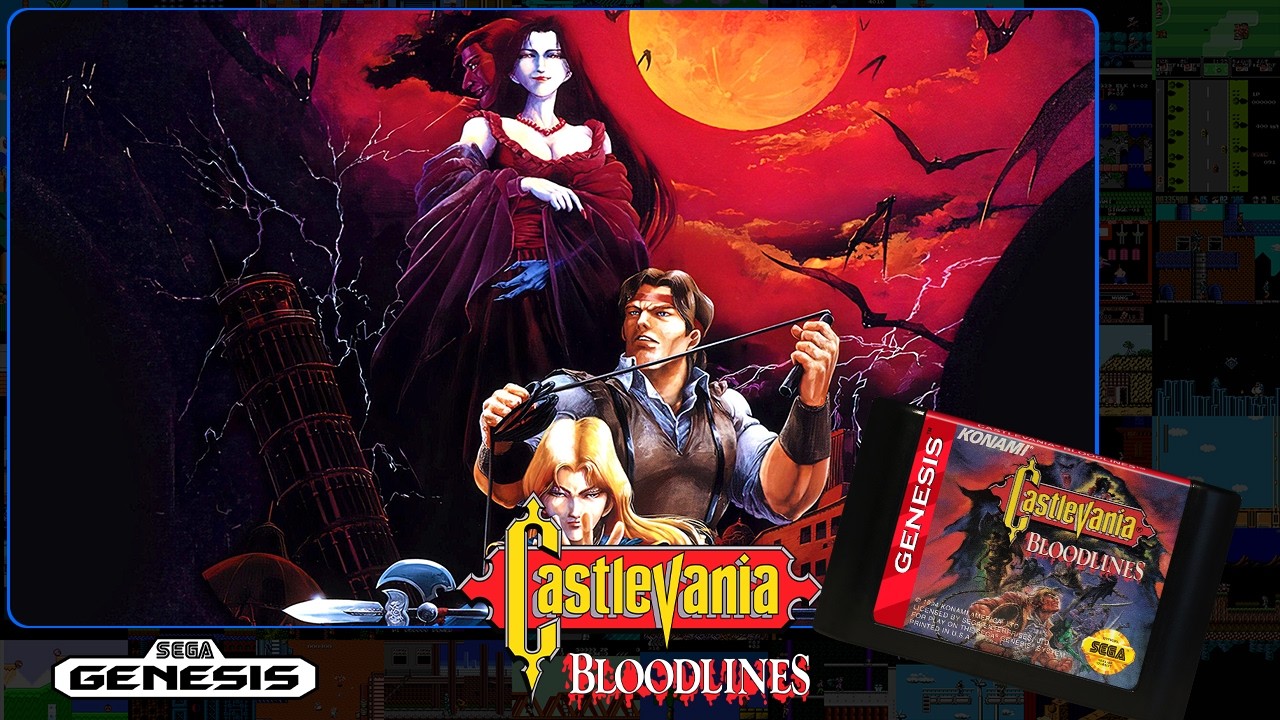 [2] Castlevania: Bloodlines 1994 (U) | (Sega Mega Drive, Genesis)