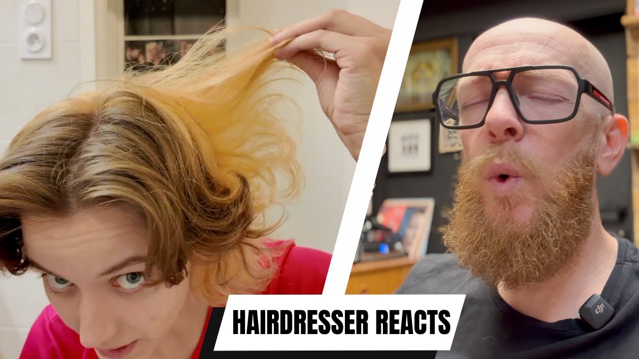 She Bleached Her Hair… and FAILED 😱 | Hairdresser Reacts to DIY Bleach Disaster