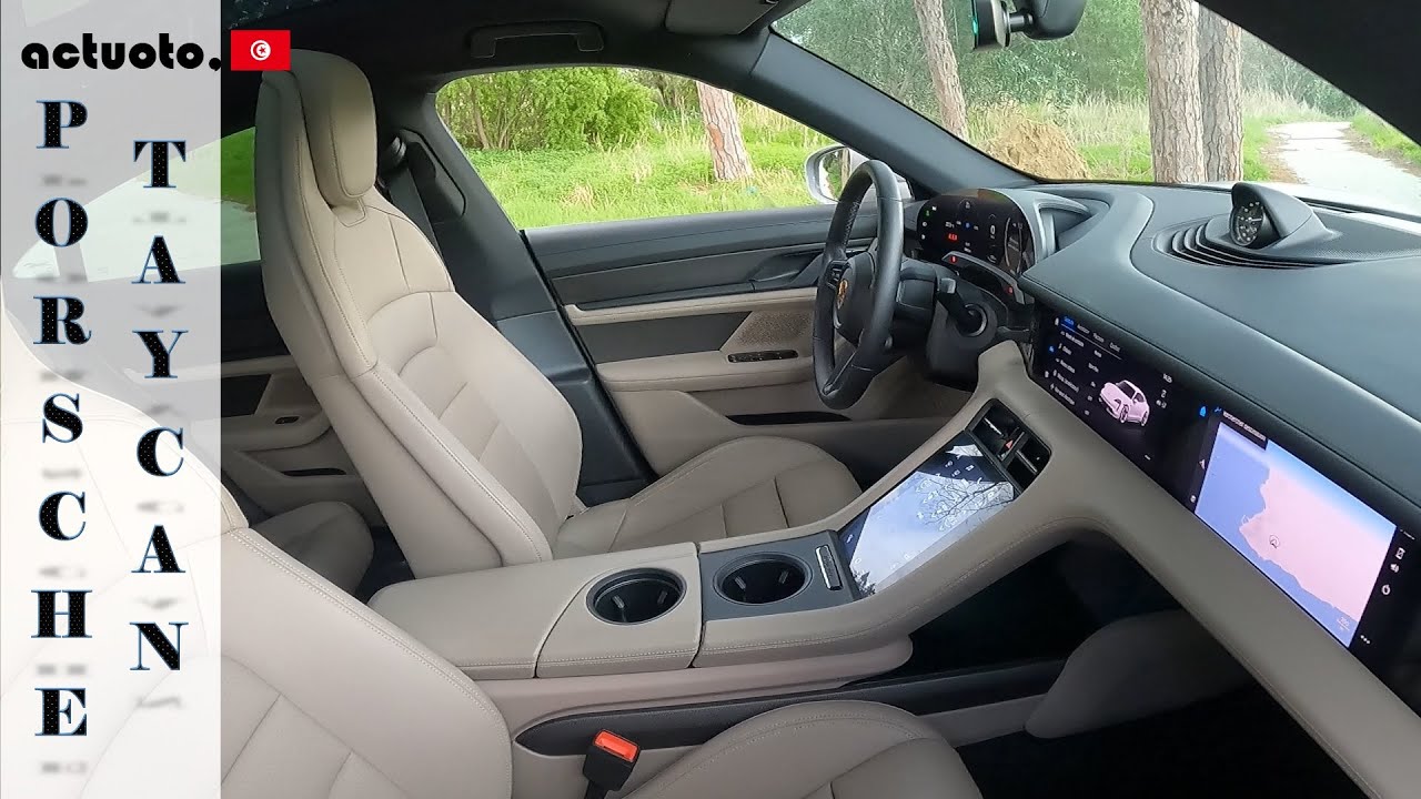 Actuoto: Porsche Taycan, électro sportive. Intérieur (2/3) بورشيه تايكان 2021