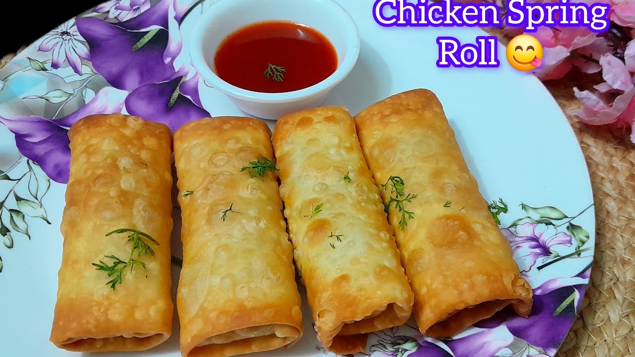 Crispy Chicken Spring Roll Recipe 😋 | Iftar Recipes | Ramzan Special Recipes 