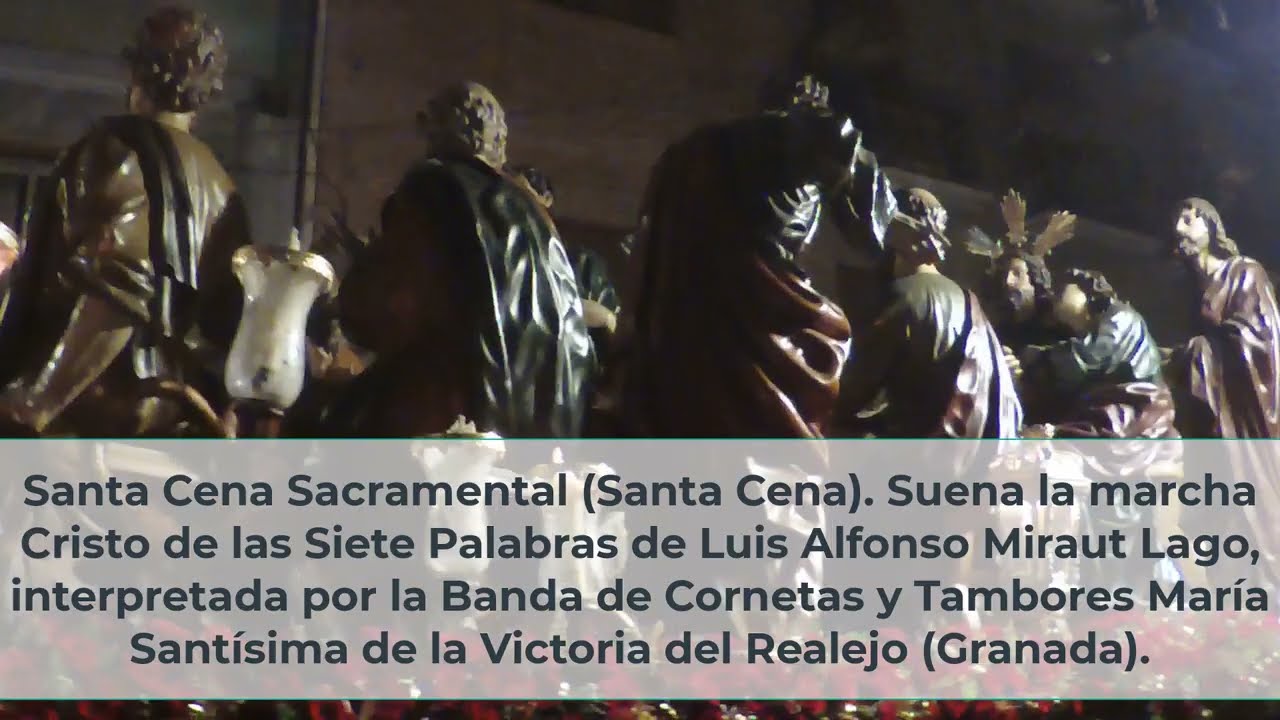 Regreso Santa Cena (calle Pavaneras, plaza Girones)-PROCESIÓN MAGNA GRANADA, 14 de octubre de 2023.