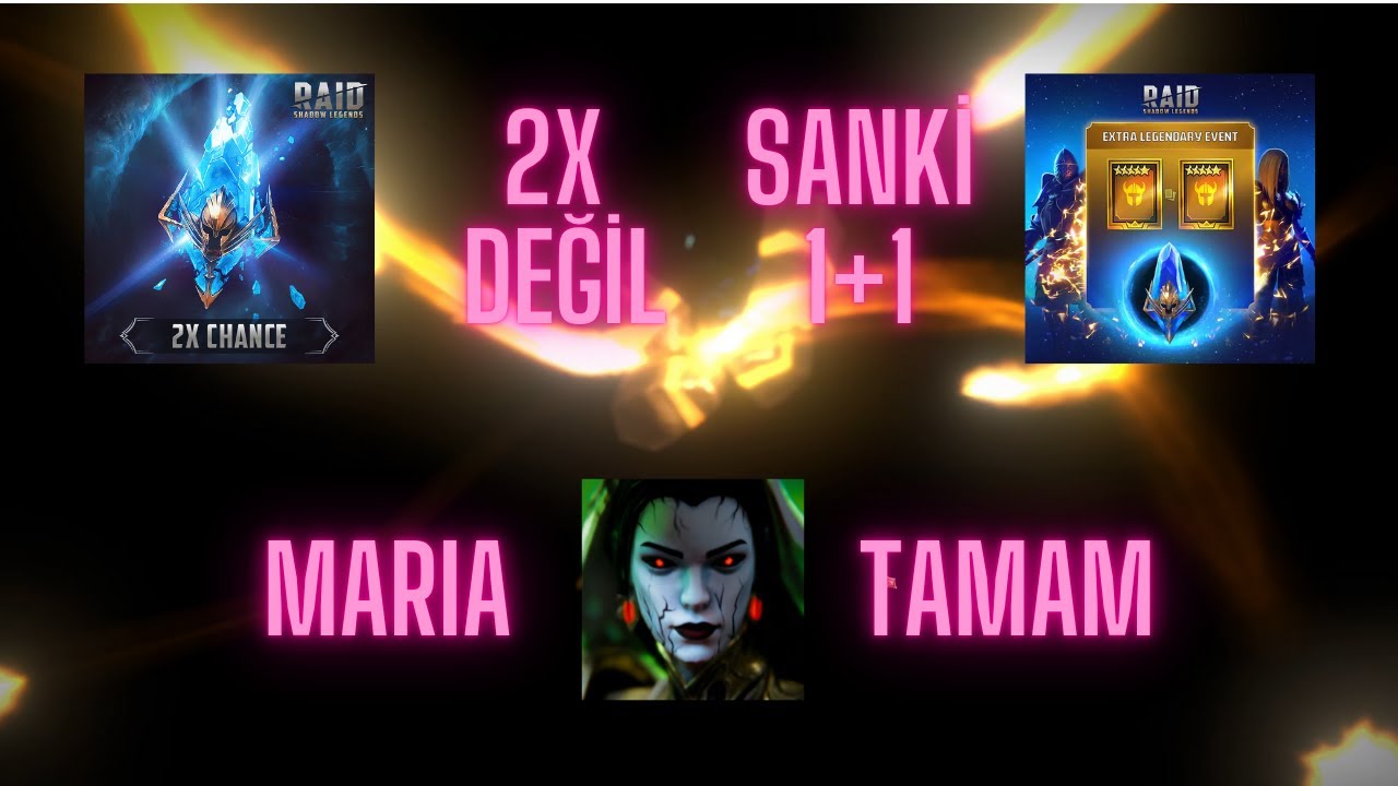 2x Değil Sanki 1+1 :P Maria Tamam. Raid Shadow Legends Türkçe