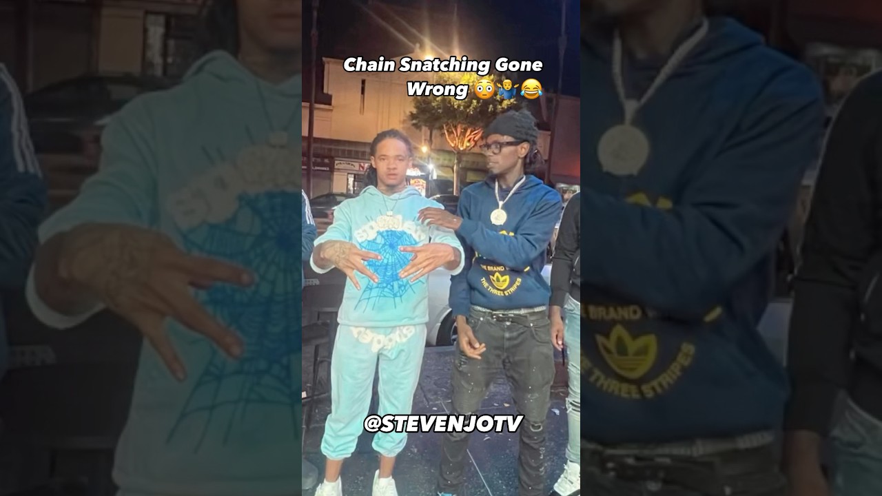 Chain Snatching Gone Wrong 😳🤷&zwj;♂️😂😅 I almost got my chain took 🤦&zwj;♂️#stevenjotv #chainsatcher