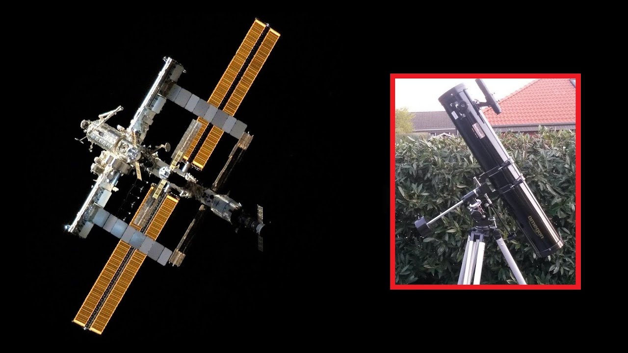 Die ISS mit dem Teleskop beobachten - Internationale Raumstation von der Erde am Himmel sehen 🔭