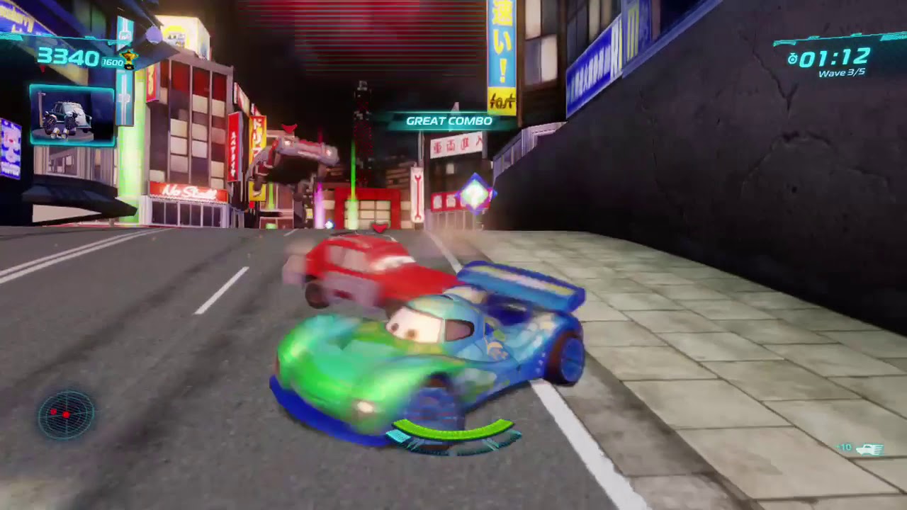 Cars 2 The Video Game | Carla Vesloso - Tokyo Hunter mode on Hard mode |