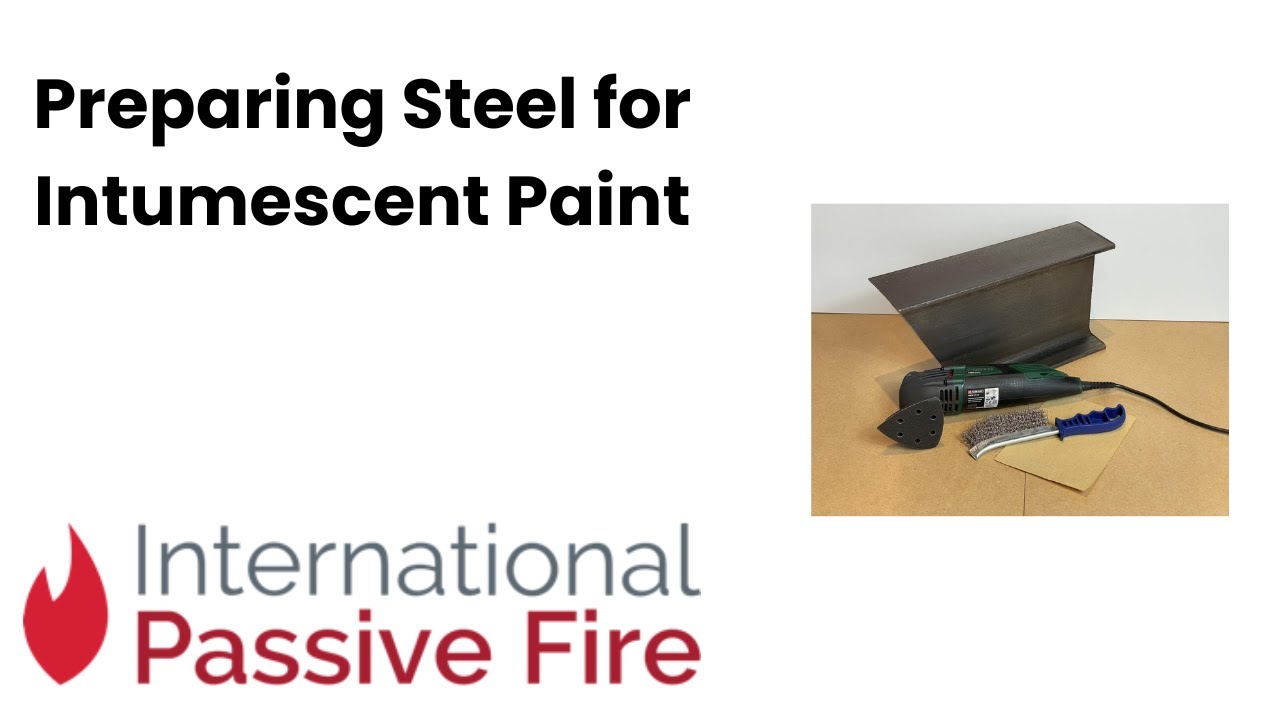 Preparing structural steel for and intumescent coating when you have existing paint on them