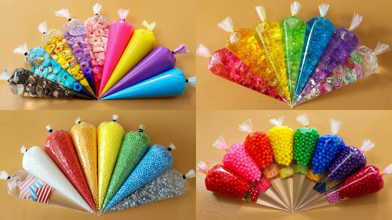Making Slime with Piping Bags! Most Satisfying Slime Video★ASMR★#ASMR #PipingBags #560