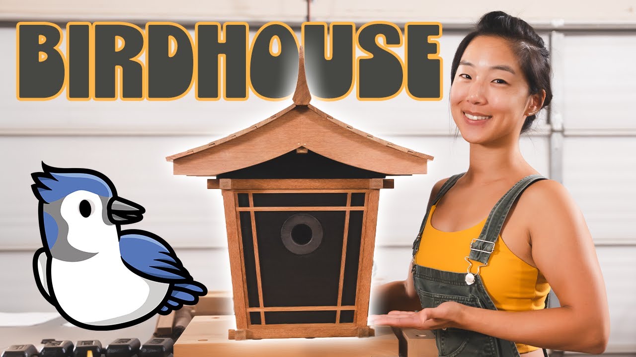 Building a Birdhouse for Blue Jays - Japanese Style | Clara's Woodshop