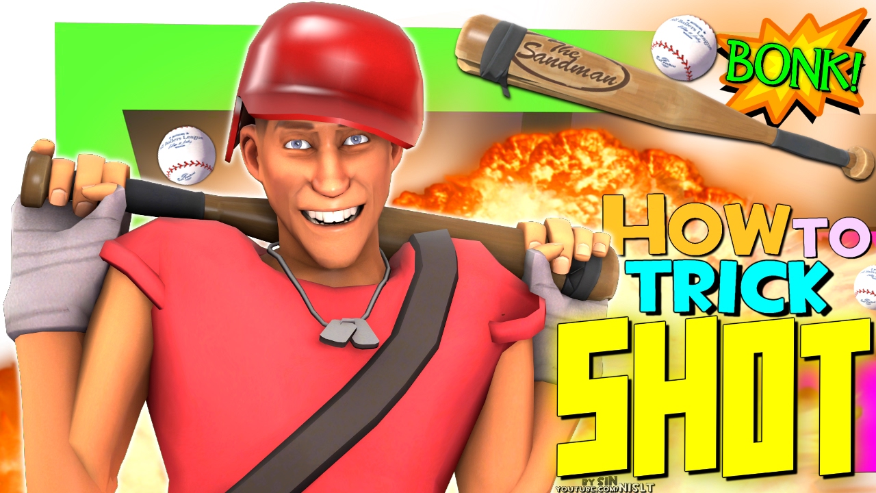TF2: How to trickshot (Sandman Hit Box Failure) [FUN]