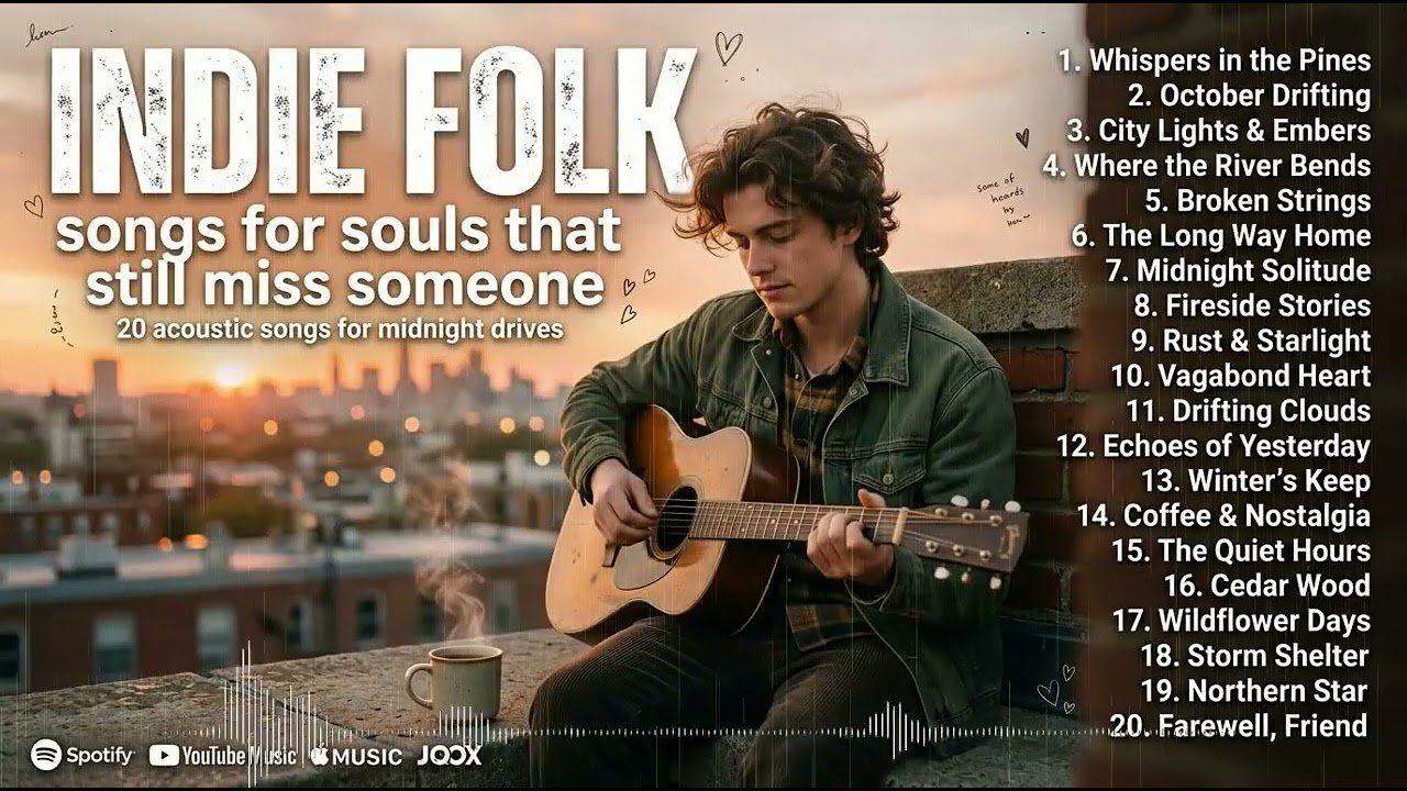 💔 Emotional Indie Folk Playlist | Heartbreak Songs for Quiet Nights & Lost Love