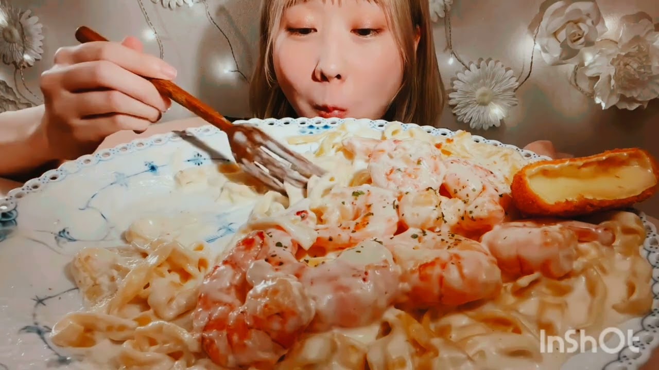 ASMR SATISFYING MUKBANG EATING CHALLENGE 🥓🥩🍖🦐🍗🍝🍜 | food asmr| (Cr. @miyuasmr )