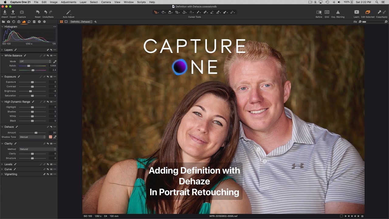 Capture One 21 - Adding Definition to Portraits with the Dehaze Tool