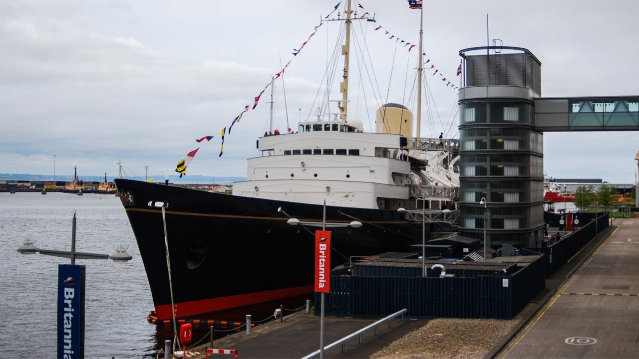 The Royal Yacht Britannia (Her Majesty's Yacht Britannia), Leith, Edinburgh, Scotland