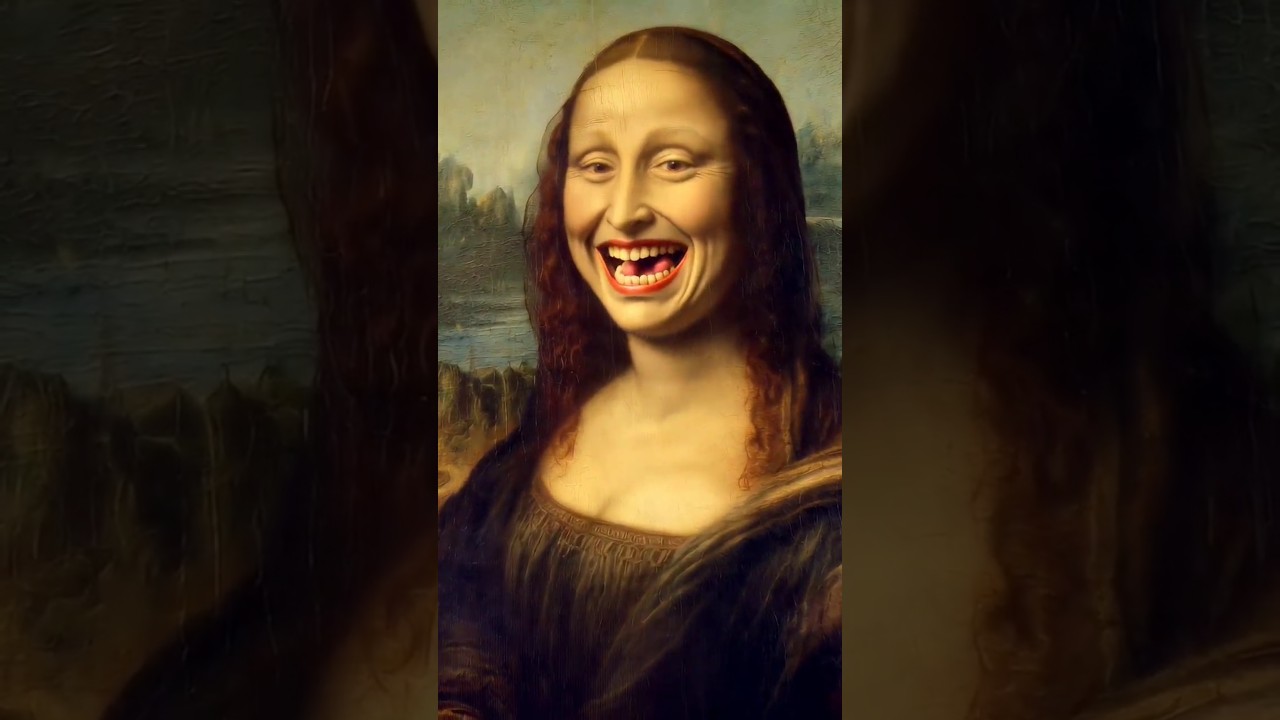 Mona Lisa - Iconic Again #joconde #monalisa #sourire #parodie #smile #IA #louvre