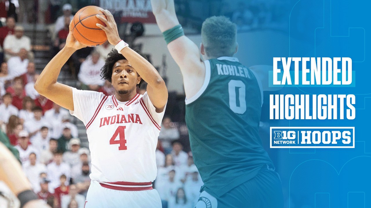 Michigan State at Indiana | Extended Highlights | Big Ten Men's Basketball | 03/01/26