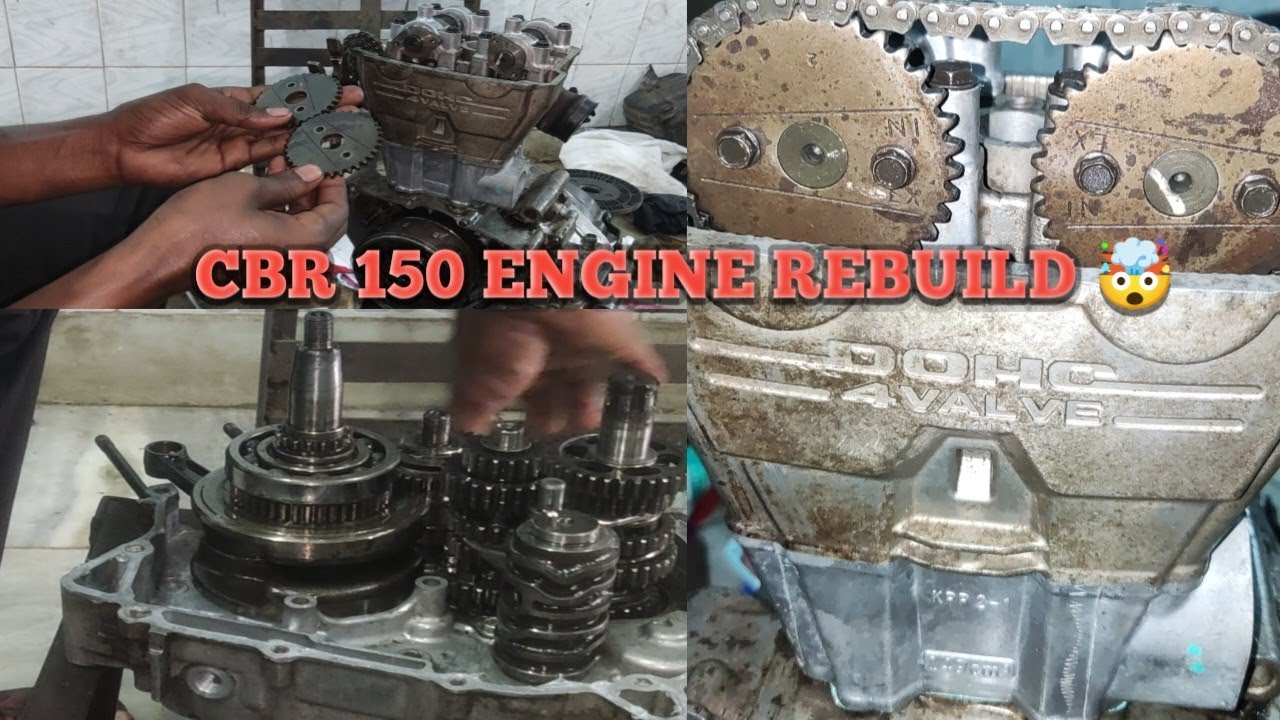 Cbr 150r Full Engine Fitting, Honda Cbr150r Full Engine Rebuild, Cbr150r engine Repair