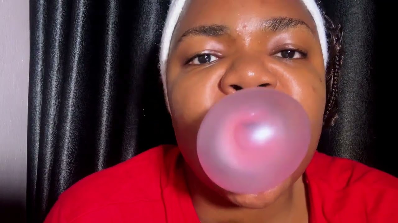 Close Up Bubble Gum ASMR 💗 | Wet, Sticky, Addictive Chewing