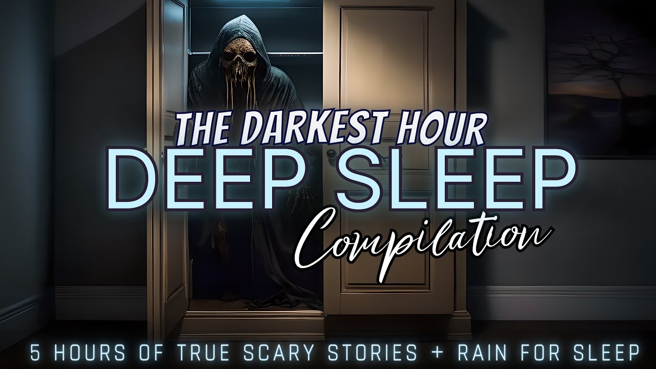 5 Hours of TRUE Scary Stories + rain for sleep 😴 black screen, no ads, just stories