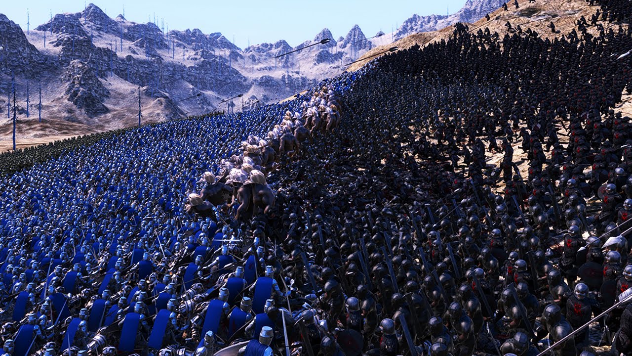 Alliance of Elves, Dwarves, Human VS Orcs, Uruk-Hai, Trolls ! Ultimate Epic Battle Simulator - UEBS