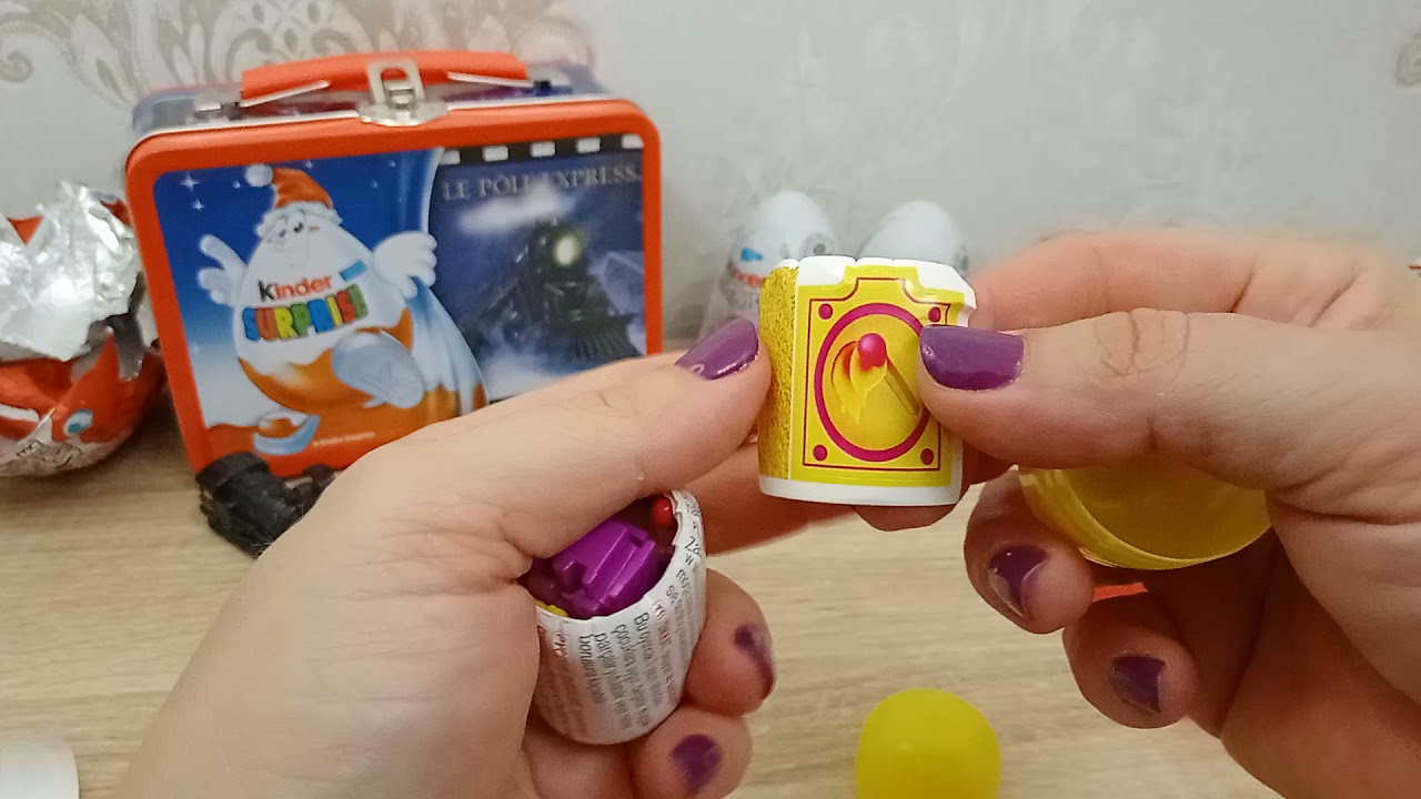#редкость#kinder Распаковка ретро чемоданчика с Киндер сюрприз Полярный экспресс 2004 г❤️😍🥰...