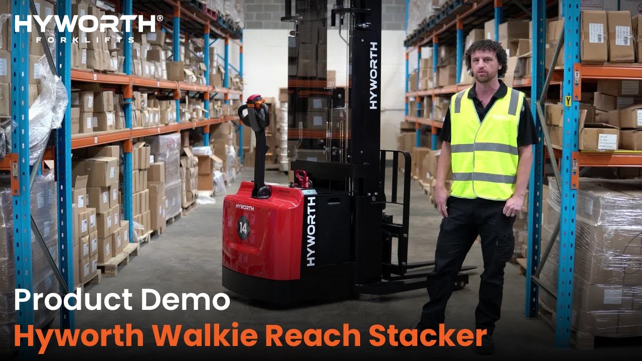 Product Demonstration - Hyworth Walkie Reach Stacker