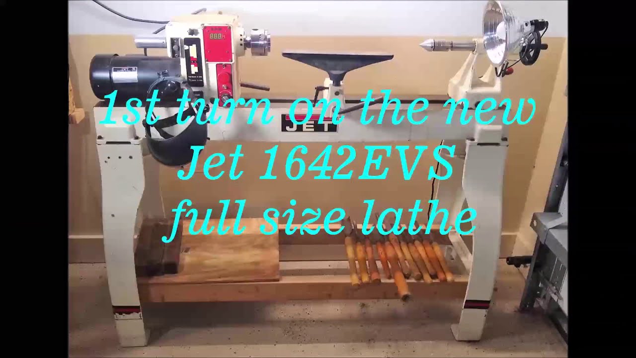 Wood Turning - First turn on the Jet  JWL-1642 EVS