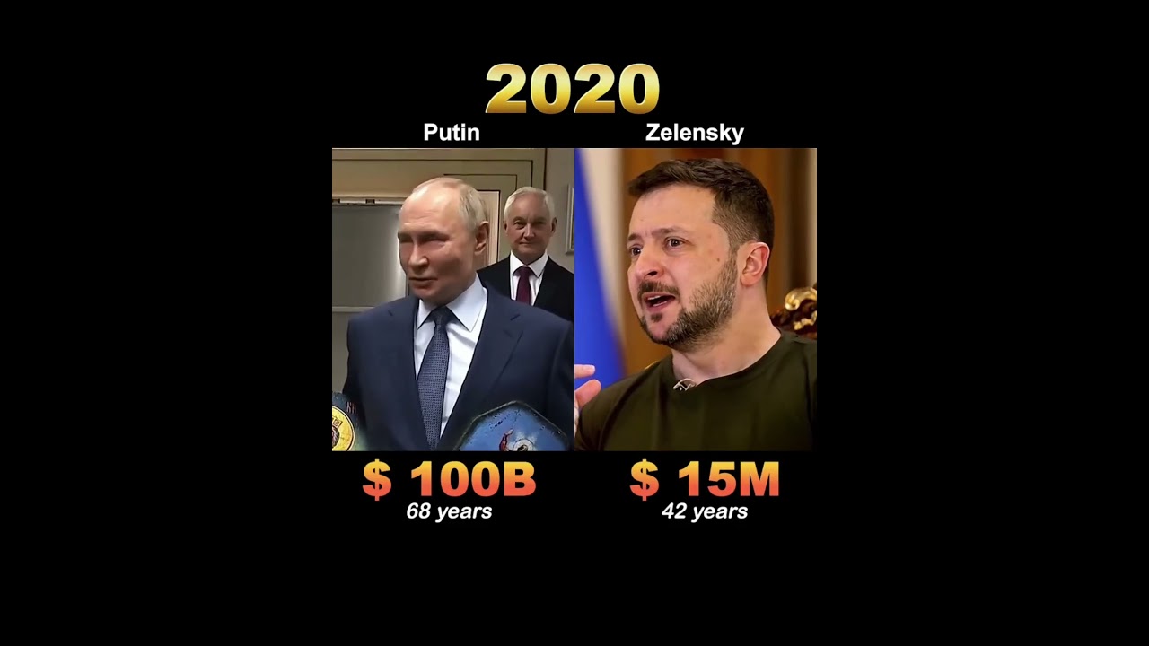 Putin vs Zelensky: Who Has More Money? 💰🇷🇺🇺🇦