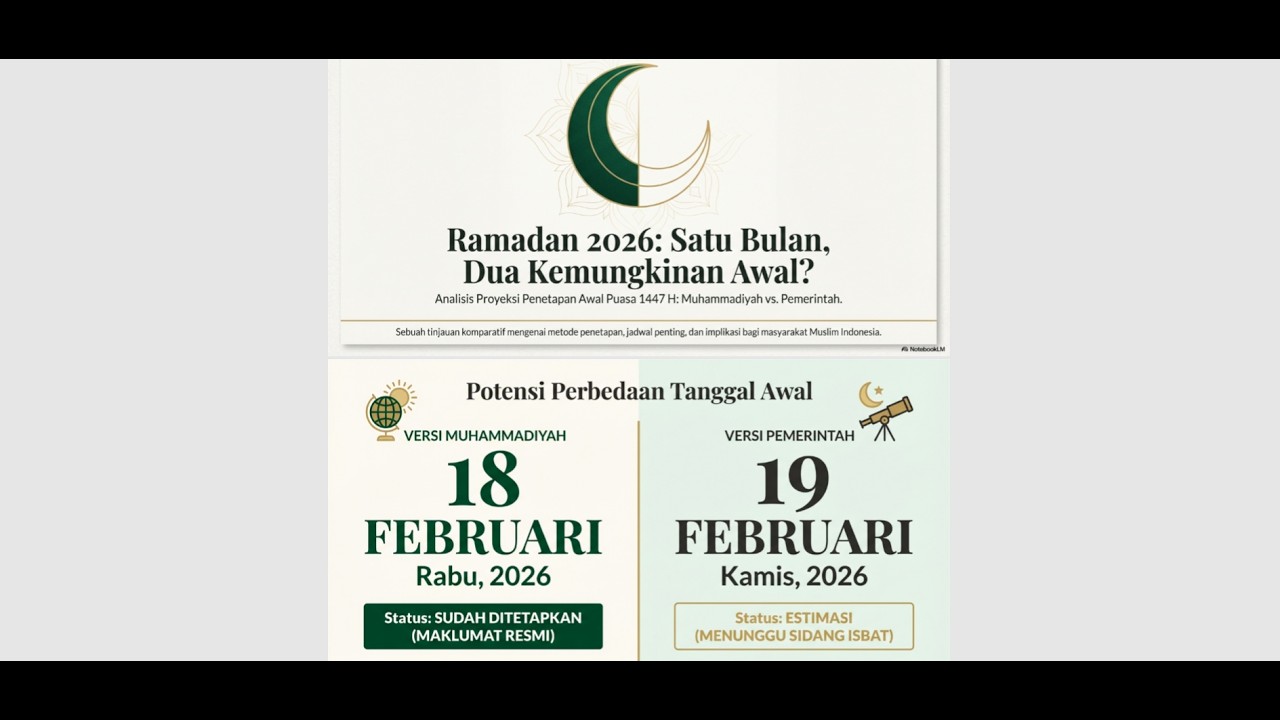 Perbedaan Awal Ramadan 2026 | Kenapa Muhammadiyah Menetapkan Awal Ramadan 1447 pada 18 Februari 2026