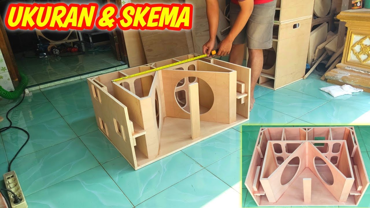 UKURAN & SKEMA BOX TTS 12 INCH SUBWOOFER