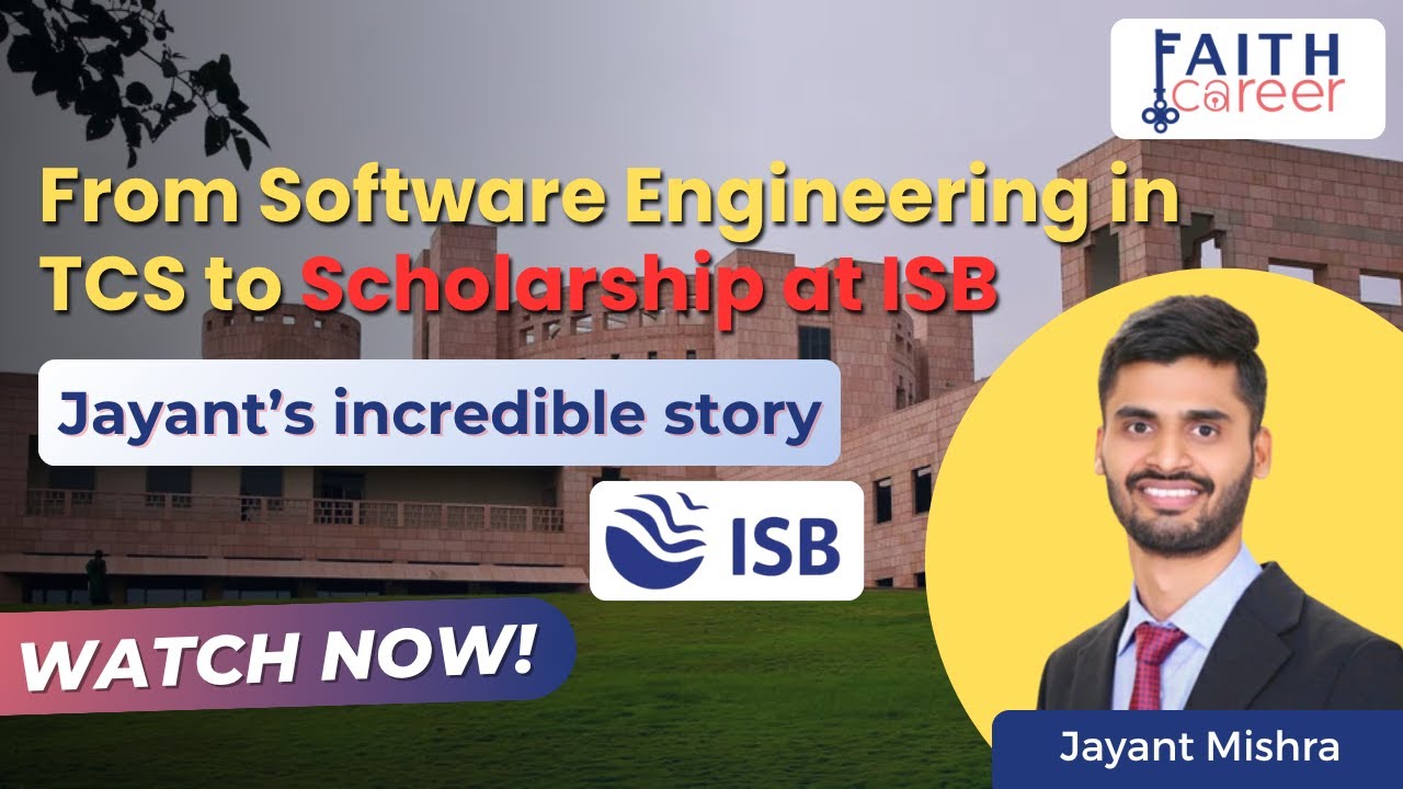 From TCS Software Engineering to ISB- Jayant's inspiring journey to Indian School of Business