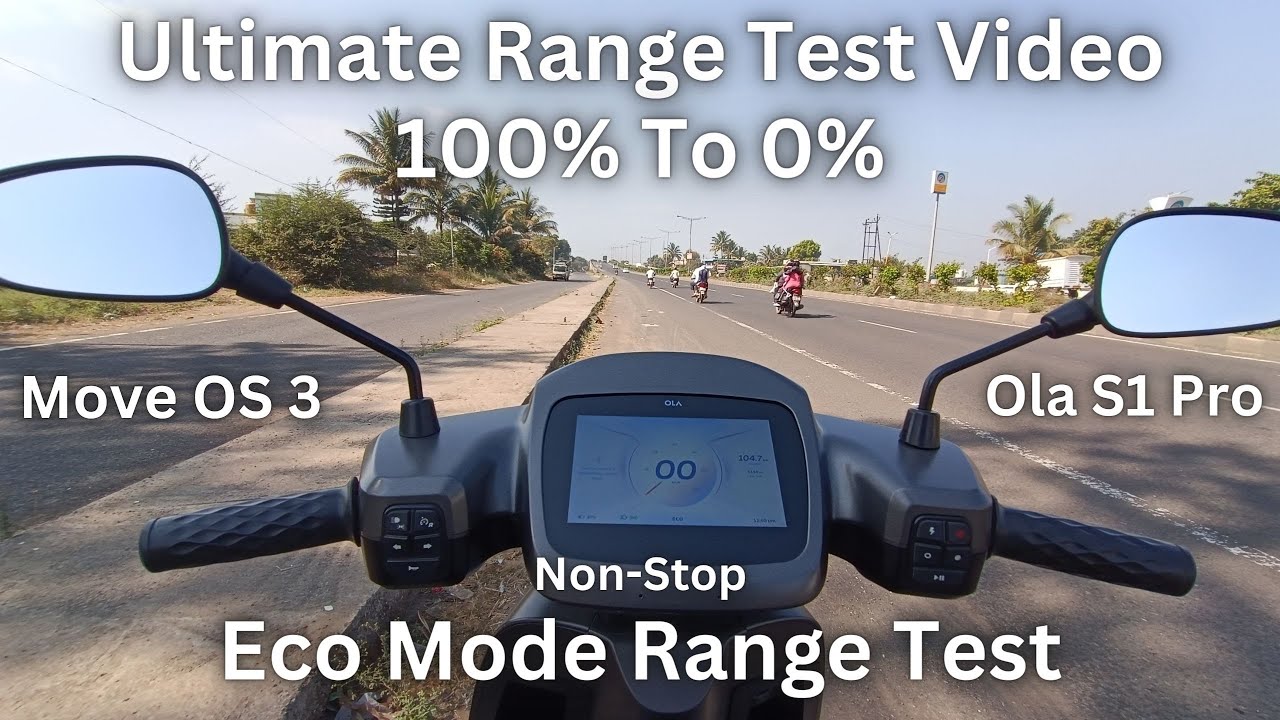 Eco Mode Range Test Ola S1 Pro | Move OS 3 Range Test in Eco Mode