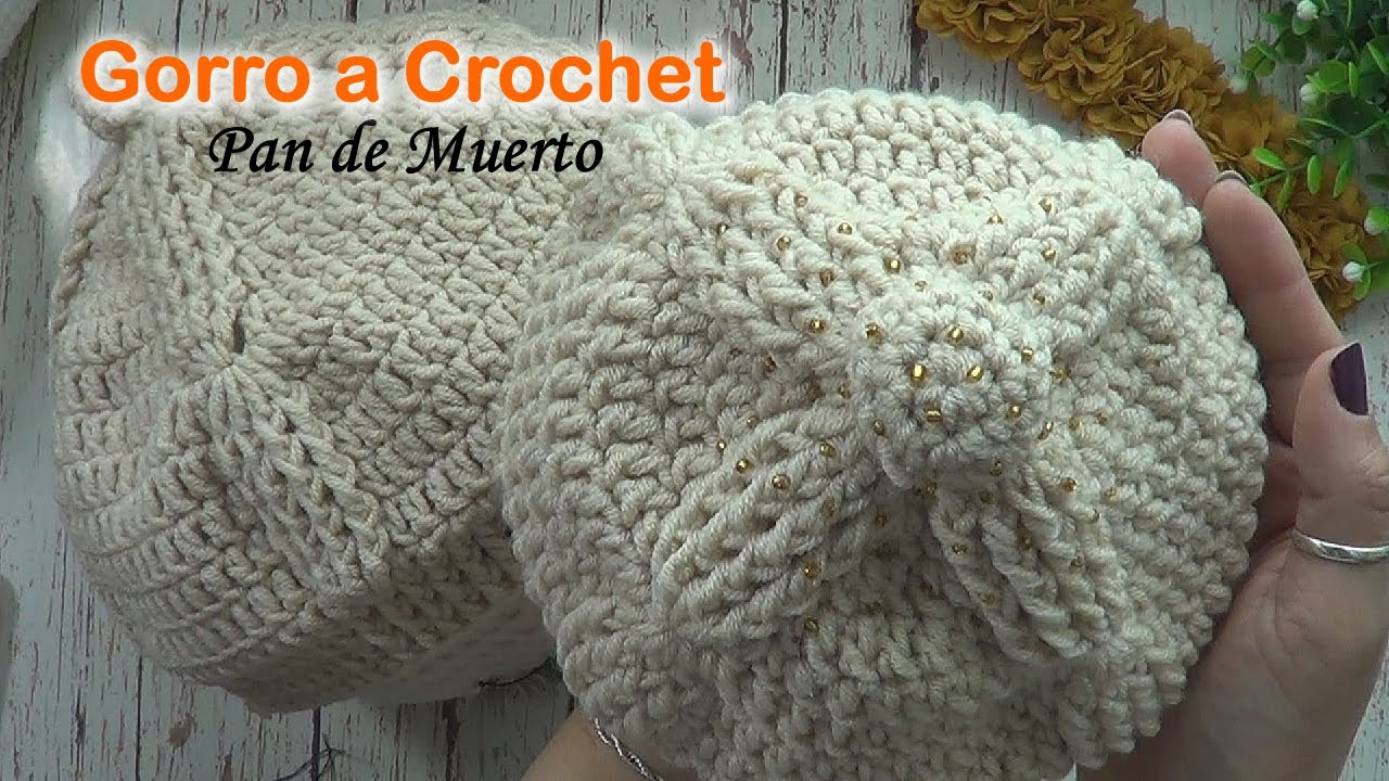 GORRO BOINA de PAN de muerto PASO A PASO