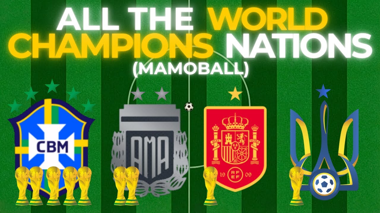 TODAS SELEÇÕES CAMPEÃS da COPA DO MUNDO de MAMOBALL