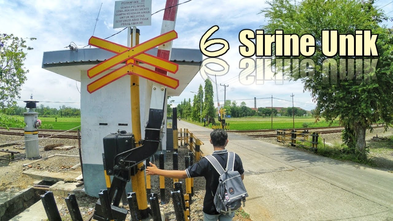6 Sirine UNIK Palang Pintu Perlintasan Kereta Api