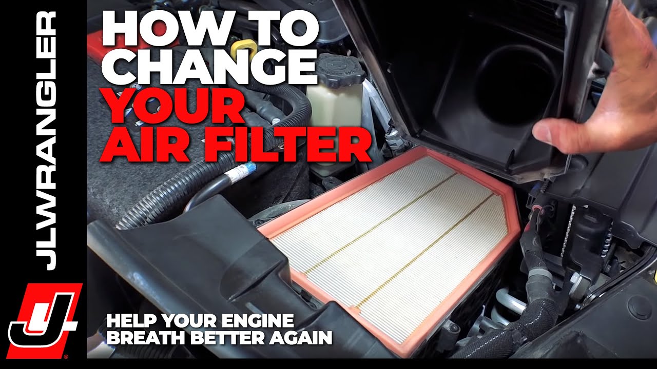 Jeep JL Wrangler AIR FILTER Replacement - How To Change it Out : JL JOURNAL