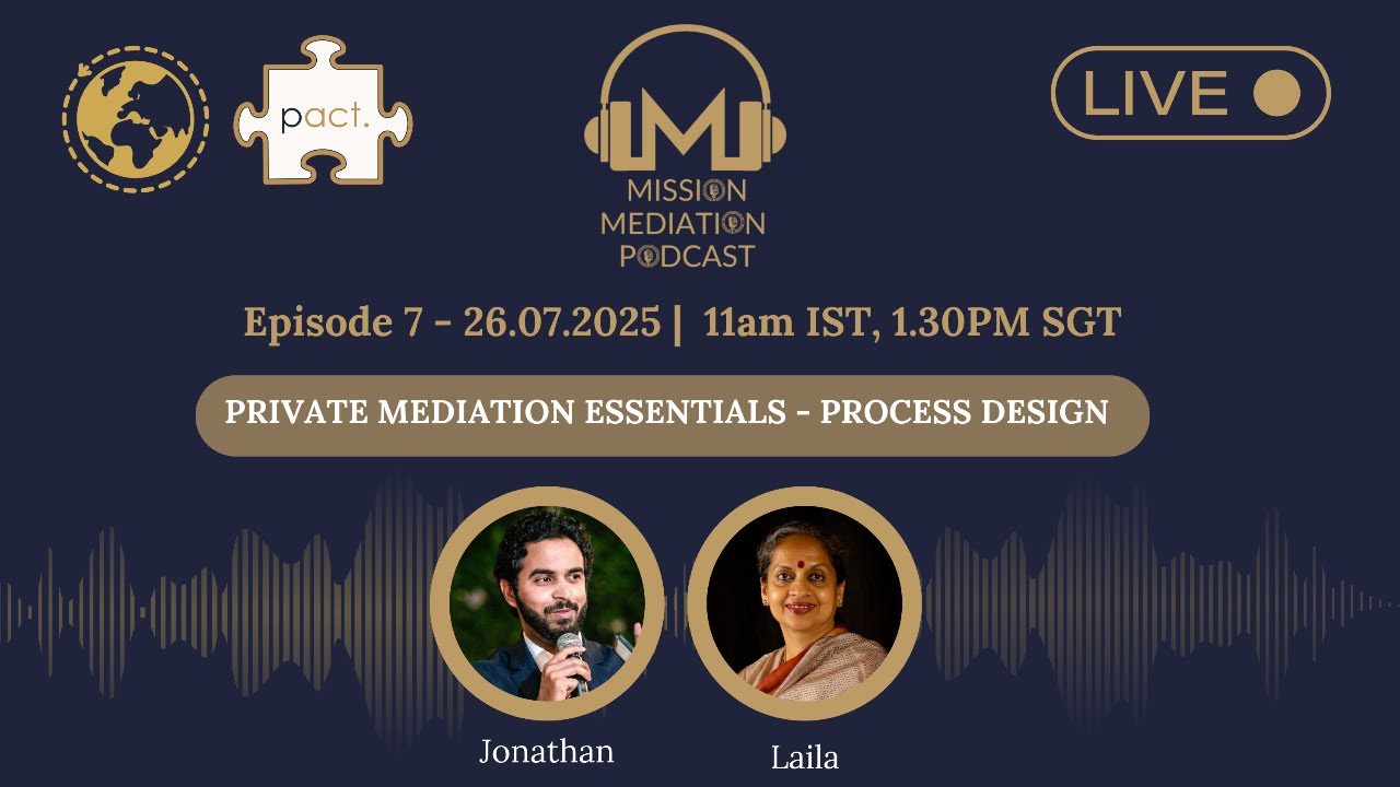 Private Mediation Essentials - Process Design