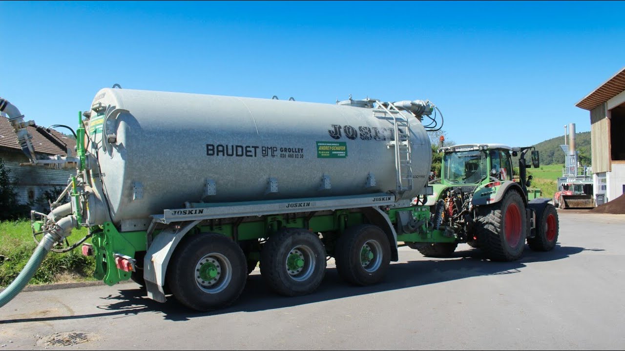 Ravitaillement biogaz / Fendt 724 Vario + Joskin 22'500L